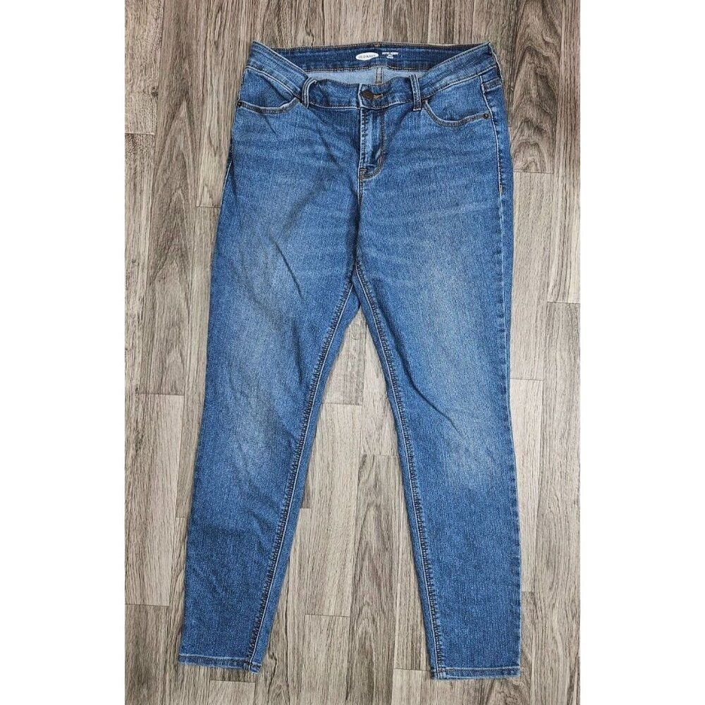 Old Navy Womens Size 6 Super Skinny Mid Rise Ankle Denim Blue Jeans